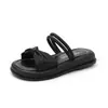 Sandalias de Exterior para Mujer con Suelas Gruesas, Novedad Verano 2026 Versátiles Estilo Hada de una Sola Correa Suela Suave Antideslizantes Romanas para Playa
