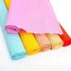 Color hecho a mano diy flor de papel crepé papel de regalo material papel frotado a mano rosa de papel papel rizado crepé jardín de infantes