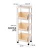 Estante de Almacenamiento Multicapa Estilo Ins con Ruedas para Snacks y Artículos Varios Carrito Móvil Artefacto de Almacenamiento para Dormitorio