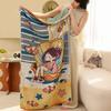 Toalla de baño de gasa de algodón puro de cuatro capas, de grado materno-infantil, gruesa, absorbente de agua, de secado rápido, para playa, para adultos y uso doméstico.