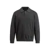 SANHOMME Outono/Inverno Novo Tendência Vintage Estilo Old Money Gola Reversível Suéter de Tricô Masculino Solto Top Jaqueta 61873