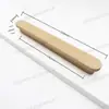 Manija de Madera Maciza Estilo Nuevo Chino Nórdico para Armario de Sala de Estar y Zapatero, Manija en T de Nogal Importado para Cajón de Dormitorio