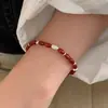 Pulseira Versátil de Prata de Lei S925 com Bola de Zircônia Cintilante Joias de Nicho Elegantes Pulseira Simples de Diamantes Pequenos Acessórios de Moda