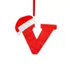 Decoración Navideña 2D Transfronteriza Letras Árbol de Navidad Colgante Yikoulian 26 Letras Decoración Navideña Festiva para el Hogar