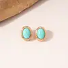 Collar, Pendientes y Pulsera de Piedras con Cuentas Estilo Étnico, Lujo Ligero, Juego de Joyería de Gama Alta, Elegante, Versátil y Exagerado