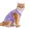 Ropa de Esterilización Neutra para Gatos para Todas las Estaciones, Cómoda y No Restrictiva, Ropa Postoperatoria Anti-Lamido y Anti-Acoso para Gatas, Suministros para Gatos