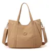 Bolso de Mano de Gran Capacidad a la Moda 2025 Nuevo Simple Versátil Tela de Nylon Bolso de Hombro Único Bolso Cruzado Ligero para Mujer