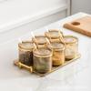 Caja de Condimentos Traje Combinado para el Hogar Suministros de Cocina Integrado Multirejilla Botellas para Condimentos de Sal y GMS Caja de Almacenamiento