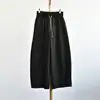 [Pantalones Curvos de Silueta] 26 Otoño/Invierno para Mujer, Pantalones Curvos de Algodón Drapados y Resistentes a las Arrugas con Cordón y Puños Elásticos, Uso Bidireccional