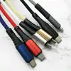 Nuevo cable de carga rápida de patrón de agua de 3A adecuado para teléfono móvil Android Apple typec cable de datos tejido con patrón de tela ip8