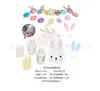 Juego de vajilla desechable de Pascua, plato de papel, vaso de papel, toalla de papel, cuerda, bandera, fiesta de cumpleaños infantil