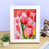 Pintura Diamante DIY com Moldura, Kit de Pintura Adesiva Diamante Completo para Crianças, Pintura a Óleo Educacional de Desenho Animado com Azulejos Adesivos e Diamantes Redondos Brilhantes