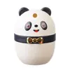 Porta-palitos criativo e automático com sistema de pressão, recipiente fofo para palitos com desenho de panda, caixa de palitos de luxo leve para uso doméstico