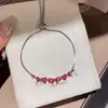 Pulsera extraíble de corbata de moño con circonita, lujo ligero, alta gama, moderna y exquisita, joyería de nicho de diseñador