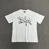 Camiseta Corteiz Série Alcatraz Manga Curta Logo Letra Estampada Gola Redonda Manga Curta