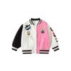 Item Quente de Comércio Exterior Jaqueta Casual de Primavera e Outono para Meninas 2025 Jaqueta de Baseball Color Block da Moda Top