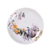 Juego de 9 platos pequeños KTV para el hogar, imitación de porcelana, plato para escupir, plato para basura, plato redondo creativo para picnic, plato para huesos, plato de cena, bocadillos