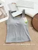 Almohadilla de pecho incorporada, capa base de otoño e invierno, copa de pecho fija integrada, tirantes anchos, chaleco de nano-terciopelo para mujer, múltiples estilos