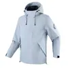 Directamente del fabricante, chaqueta con capucha unisex para primavera y otoño, cortavientos e impermeable para exteriores, para parejas JW26188