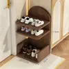 Armário de sapatos doméstico estilo luxo, armazenamento de sapatos de entrada multicamadas, sapateira simples que economiza espaço para apartamentos de aluguel e dormitórios estudantis