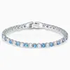 Shijia 1:1 Pulsera de Diamantes de una Fila Réplica para Mujer, Moda Europea y Americana Versátil Estilo Ins Joyería de Circonita Incrustada de Gama Alta