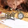 Reloj de Bolsillo de Cuarzo con Patrón Floral Vintage Pequeño de Corte Máquina de Coser/Bicicleta Cadena Colgante para Suéter Estilo Europeo y Americano