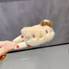 Pinza para el Cabello de Peluche Linda Reductora de Edad con Pinza Lateral, Nuevo Pinza Bb Otoño e Invierno, Pinza de Una Palabra de Dibujos Animados, Pinza Dulce para el Cabello
