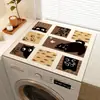 Funda Protectora para Lavadora de Tambor Almohadilla Protectora para Encimera Protección Solar Simple Impermeable Cubierta a Prueba de Polvo Tela para Cubrir Refrigerador Alfombrilla para Mesita de Noche