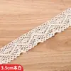 Encaje Hueco Hecho a Mano Borde DIY Ropa Mantel Cortina Tela Accesorios Decorativos Hilo de Algodón Borde de Encaje