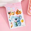 Pegatinas 5D tridimensionales con relieve para niñas, dibujos animados infantiles, autoadhesivas, impermeables, decoración DIY para funda de teléfono, patrones pequeños