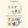 Hs1288H Perro Mascota Lindo Dibujo Animado Foto Autoadhesivo Pegatina de Pared Tienda de Mascotas Dormitorio Habitación Infantil Pegatina Decorativa
