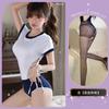 Estilo Japonês Jovem Campus Estudante Esportes Ginástica Conjunto de Duas Peças Sexy Puro Desejo Doce Roupa de Banho Roupa de Marinheiro