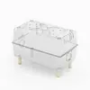 Jaula para Hámster Villa de Lujo Hámster Dorado Acrílico Transparente Caja de Cría Barata Grande Nido Decorativo