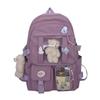 Estilo Japonês 2026 Nova Menina Fofa Aluna do Ensino Fundamental Mochila Transparente Versão Coreana Fresca Desenho Animado Bolsa Escolar de Menina Macia