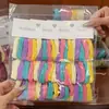 Faixa de cabelo de elástico infantil para menina, anel de cabelo elástico alto, acessórios de cabelo para meninas, não machuca o cabelo, corda de cabelo fofa, adorno de cabeça