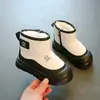 Botas de Nieve para Niñas Invierno 2026 Estilo Nuevo Zapatos de Algodón Cálidos para Niños Botines Cortos Engrosados con Felpa para Niñas Botas de Algodón para Niños
