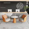 Conjunto de Mesa y Sillas Minimalista de Lujo Nórdico para Oficinas de Ventas, Hoteles de Ocio, Áreas de Recepción, Balcones y Cafeterías de Té