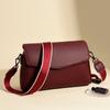 Bolsa Feminina Feita de Couro Bovino de Primeira Camada, Bolsa de Ombro Transversal Casual e Simples, Couro Macio, Bolsa Feminina Fashion e Elegante, Simples e Versátil