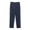 Moda Femenina Transfronteriza Estilo Europeo y Americano Pantalones Rectos Casuales de Cintura Alta Versátil Clásico Multicolor Largos 7901532