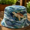 Colección de sitios web independientes transfronterizos nuevos de 2026: Sombrero de pescador y sombrero para el sol versátiles de arcoíris con estampado digital 3D y bordado acolchado, aptos para hombres y mujeres