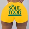 D9817 Amazon Caliente Europeo y Americano Mujeres Sexy Mujeres Pantalones Cortos Ajustados Pantalones Cortos Estampados Pantalones de Yoga