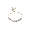Pulsera tipo jaladera con colgante redondo de circón de colores, pulsera de lujo ligero, sensación de alta gama, pulsera de temperamento lujoso, pulsera versátil, venta al por mayor