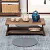 En stock Mesa Pequeña para Ventana de Bahía de Tatami de Madera Maciza Mesa de Té para el Hogar Mesa Plegable Patas Mesa de Café Mesa Baja Pequeña para Sentarse en el Suelo