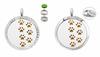 Acero Inoxidable 316L Hueco Redondo Árbol de la Vida Aromaterapia Colgante Perfume Collar Fase Divergente Caja Joyería