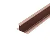 Tiras de Cierre en Forma de I de Aleación de Aluminio Personalizadas, Paneles de Pared, Líneas de Cintura Empalmadas de Metal, Tiras de Cierre de Junta de Tablero Ecológico Sin Pintura