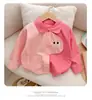 Roupas de Primavera para Meninas Camisa 2025 Nova Crianças Estilo Coreano Top Estilo Ocidental Roupas de Primavera e Outono Bebê Menina Camisa Listrada