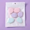 Mini borla de maquillaje con cojín de aire para el pulgar, esponja para los dedos, borla para polvos seca y húmeda de doble propósito, base líquida que no come el polvo, borla para polvos con la punta de los dedos