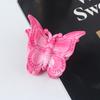 Super Fada Romântico Borboleta Grab Clip Temperamento Francês Imitação de Ácido Acético Cabelo Grab Back Head Clip Hairpin Acessórios para o Cabelo Headwear Mulheres