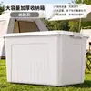 Caja de Almacenamiento para Camping al Aire Libre Caja Organizadora para Maletero de Coche Contenedor de Almacenamiento de Plástico Engrosado Caja de Almacenamiento Grande