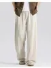 2026 Pantalones Rectos Nuevos para Hombre, Pantalones Casuales Anchos Sueltos, Pantalones de Lino Tencel, Estilo Delgado de Verano para Hombre